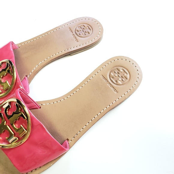 Tory Burch Shoes - Tory Burch Leather Slides Sandals